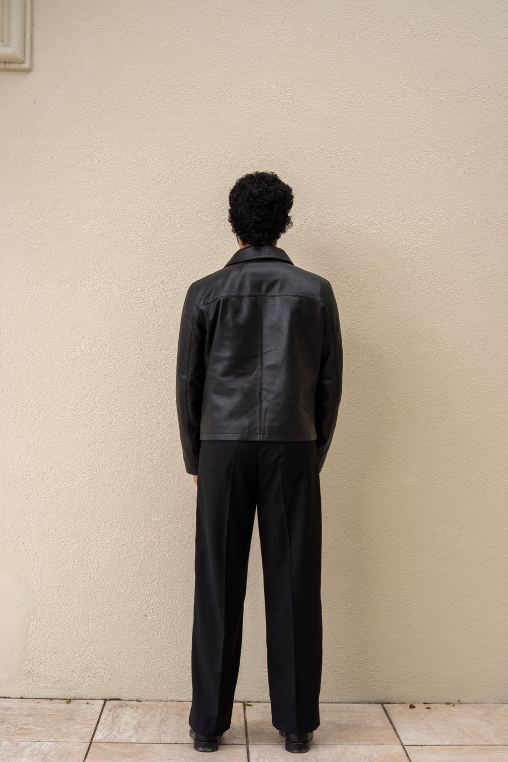 Cropped Leather Jacket