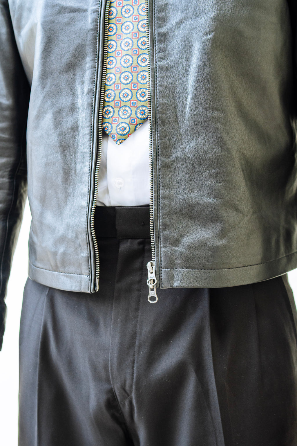 Cropped Leather Jacket