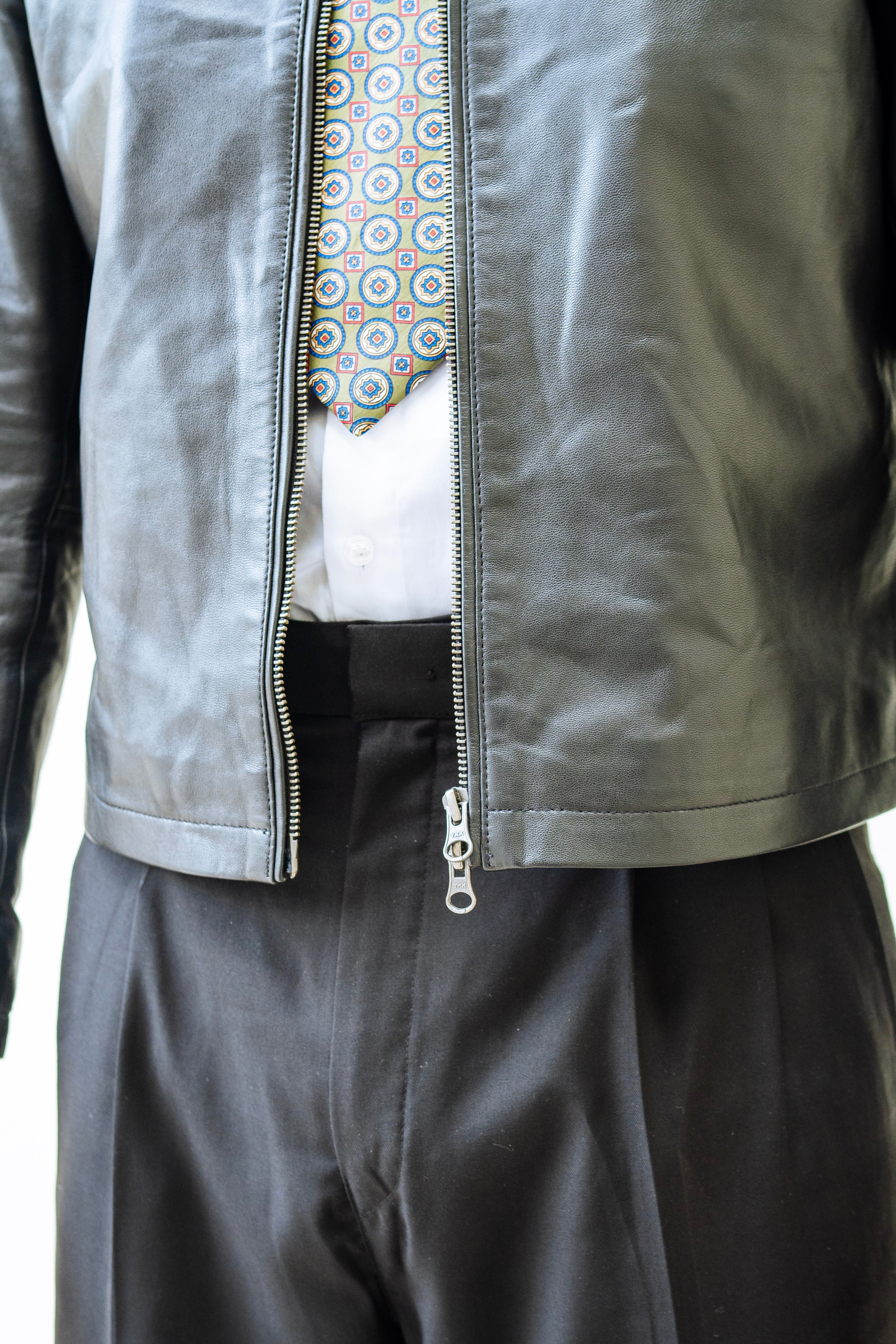 Cropped Leather Jacket