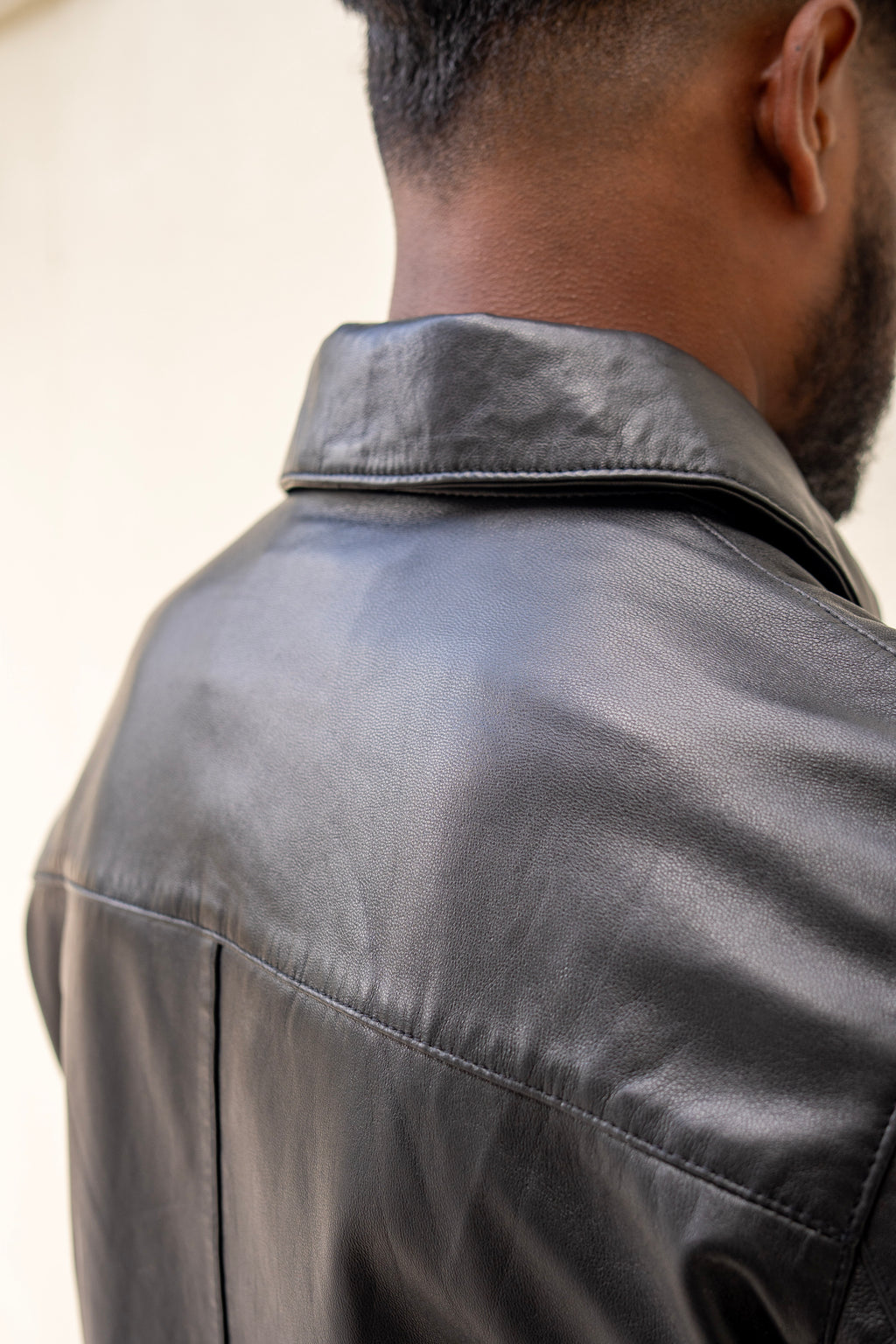 Cropped Leather Jacket
